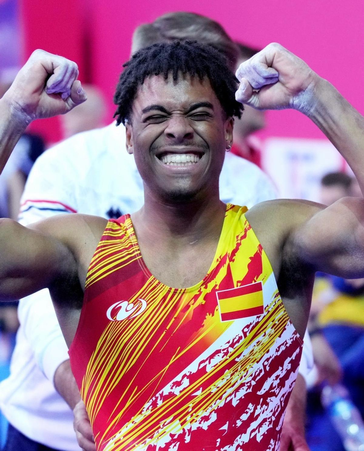 Thierno Diallo, con su sempiterna sonrisa, tanto en competiciones como fuera de ellas.