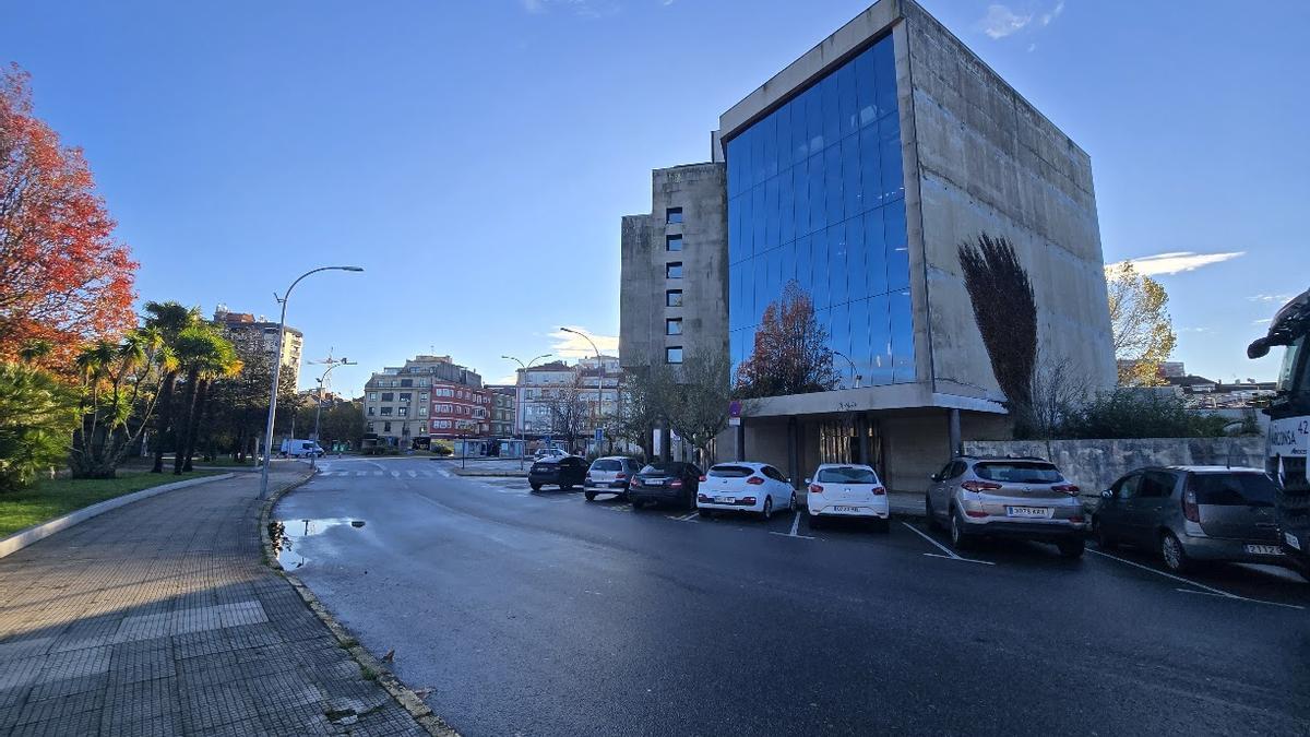 El edificio de los juzgados de Vilagarcía.