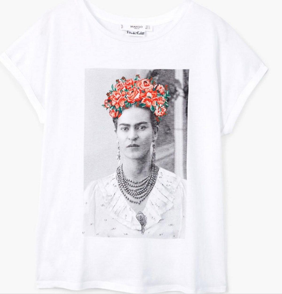 Camiseta Frida Kahlo de Mango. (Precio: 17, 99 euros)