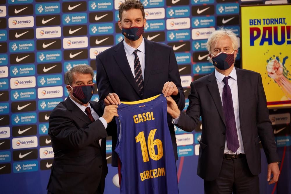 El Barça presenta Pau Gasol