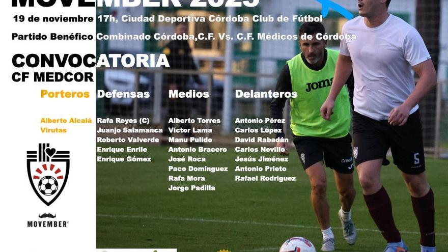 Córdoba CF y Colegio de médicos juegan un partido de fútbol para concienciar contra el cáncer de próstata