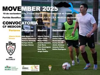 Córdoba CF y Colegio de médicos juegan un partido de fútbol para concienciar contra el cáncer de próstata