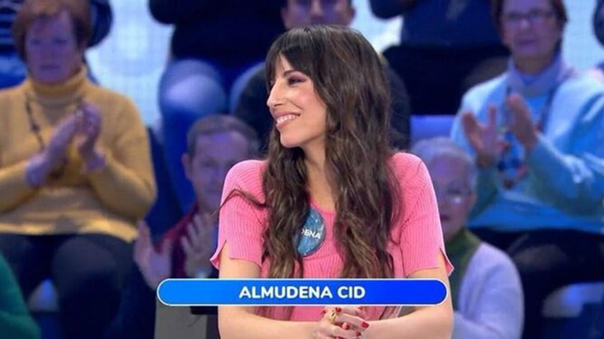 Almudena Cid en su regreso a Pasapalabra