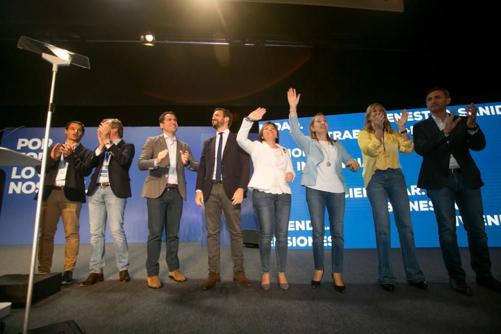 Pablo Casado centra su campaña en la economía durante un acto del PP celebrado en Alicante