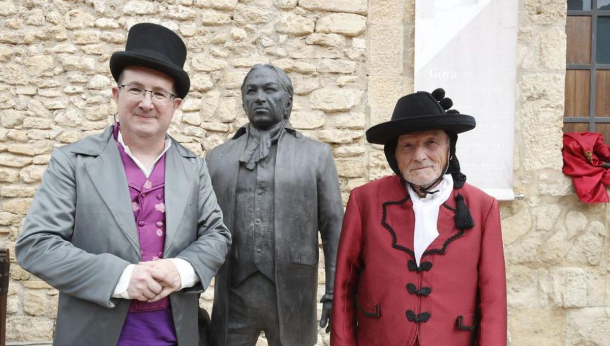 Goya vuelve a su pueblo como una talla en bronce