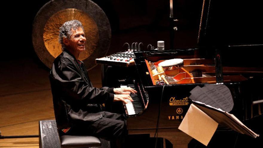 Chick Corea, en un concierto de su gira española. (