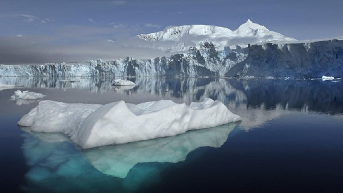 El glaciar Sheldon de la Antártida.