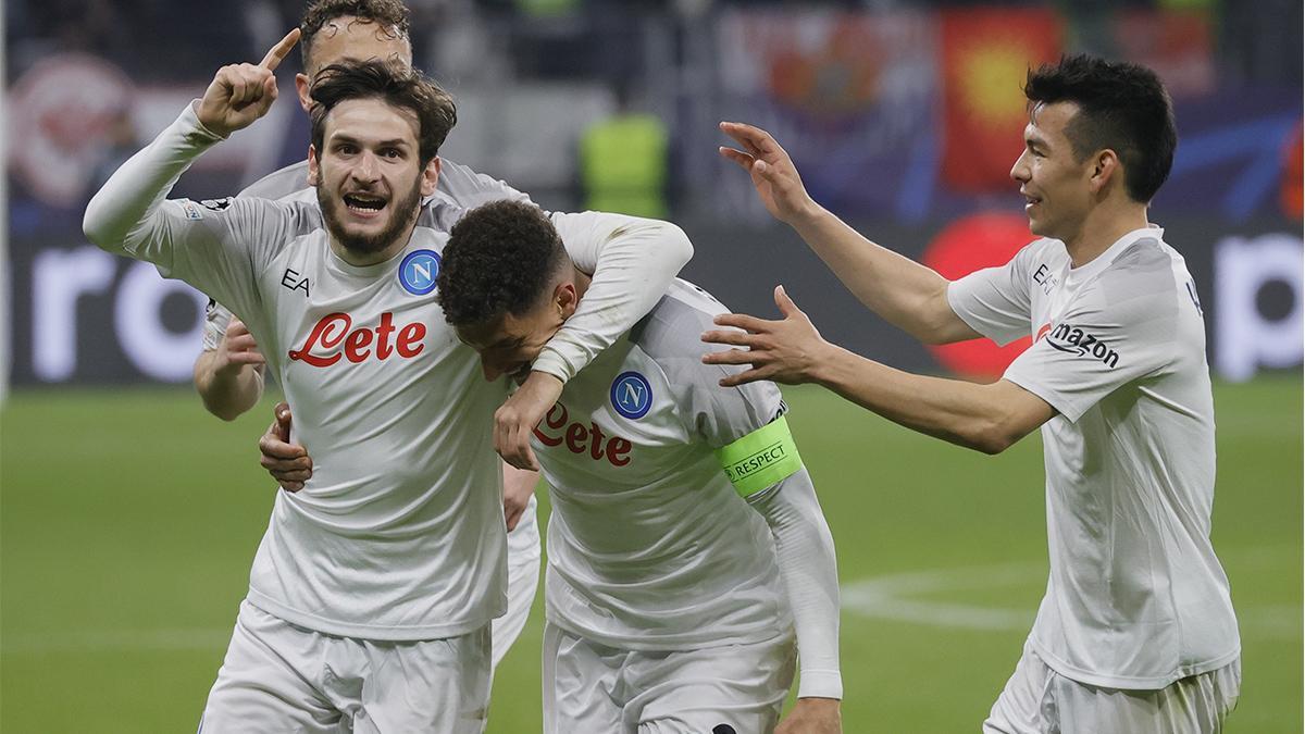 Eintracht - Nápoles | El gol de Di Lorenzo