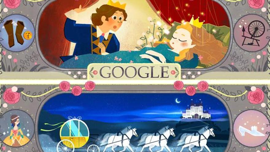 Google homenajea al &#039;padre&#039; de la &#039;Cenicienta&#039; y &#039;La bella durmiente&#039;