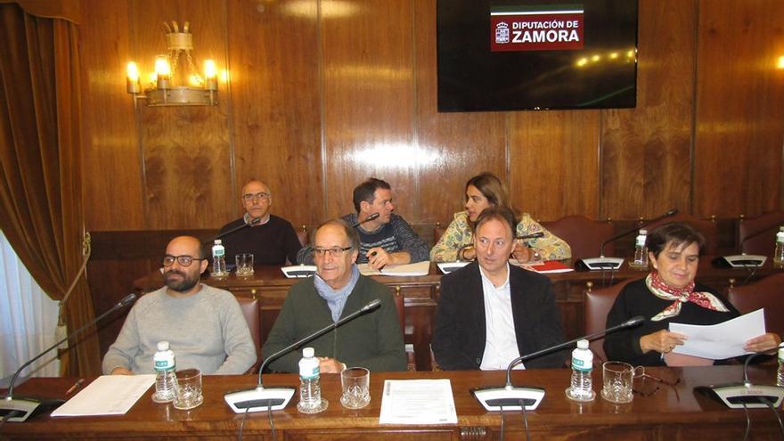 Pleno de la Diputación de Zamora, antes de la pandemia. Bancada socialista.