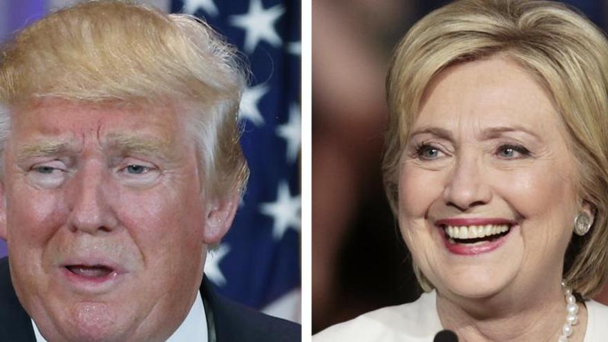 Donald Trump y Hillary Clinton.