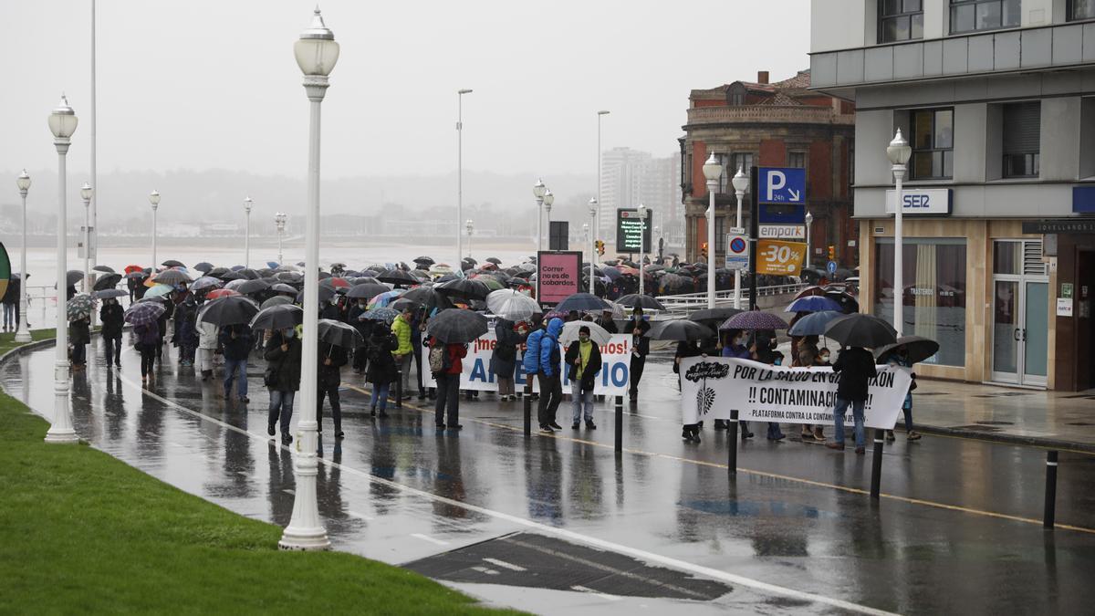 Gijón se moviliza contra la contaminación