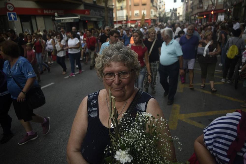 La Fuensanta baja en romería hasta la Catedral