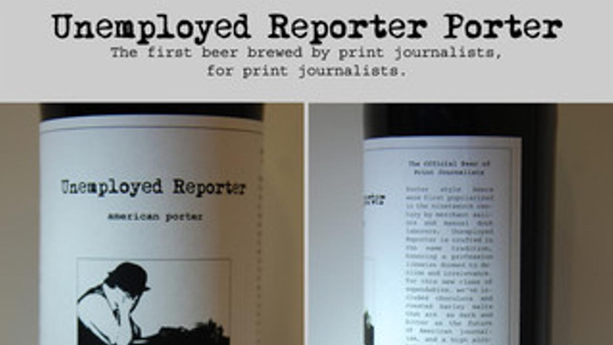 'Unemployed reporter', la cerveza de los periodistas desempleados
