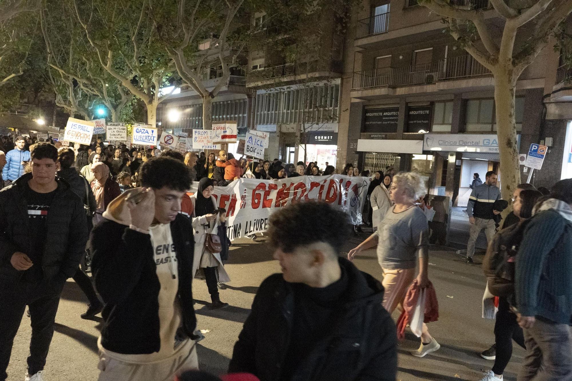 Les imatges de la manifestació a favor de Palestina a Manresa