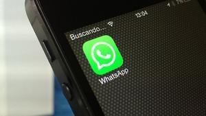 Aplicación de Whatsapp en un Iphone