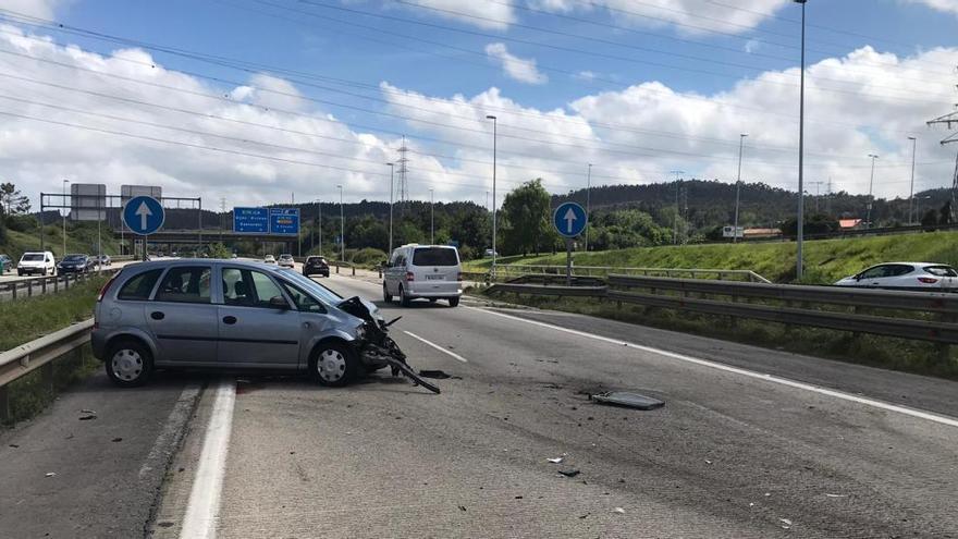 Un accidente en las inmediaciones de Parque Astur genera importantes retenciones