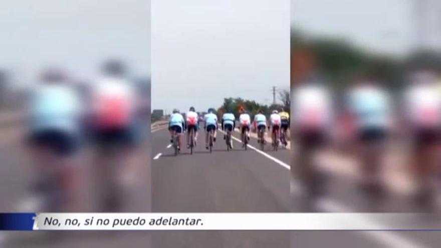 Indignación viral ante la conducta de un grupo de ciclistas