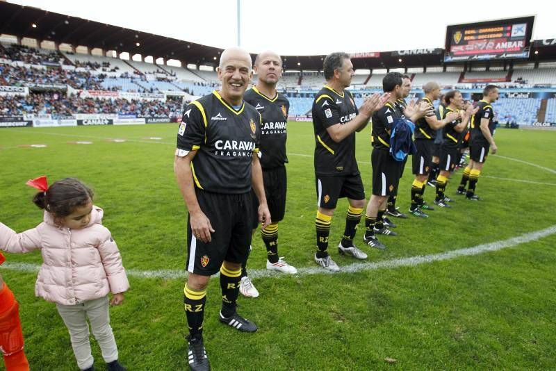 Fotogalería del partido de Aspanoa entre los veteranos del Real Zaragoza y la Real Sociedad