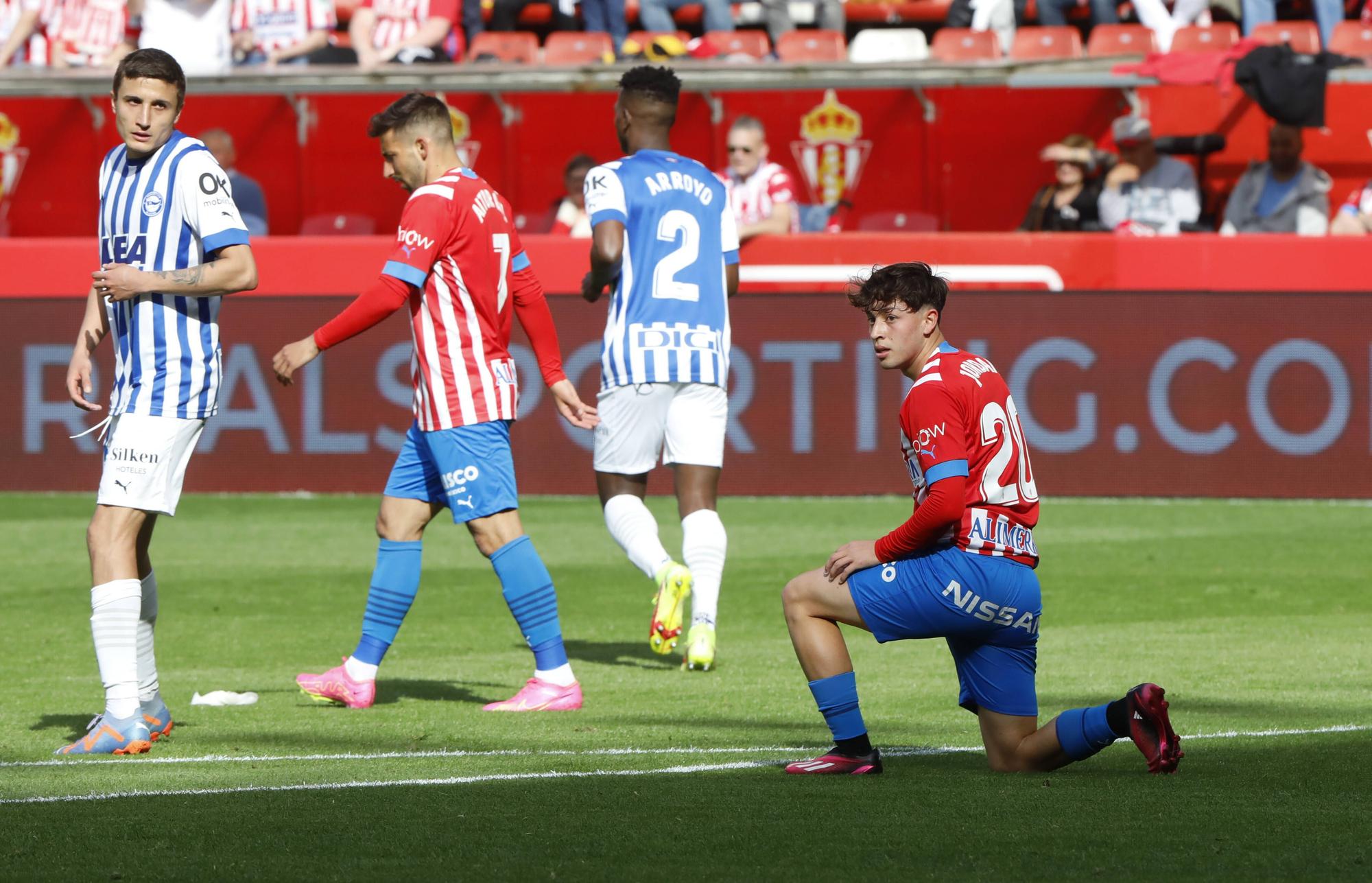 Así fue el encuentro entre el Sporting y el Alavés