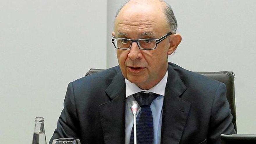 El ministre Montoro, ahir, en una jornada d&#039;IESE