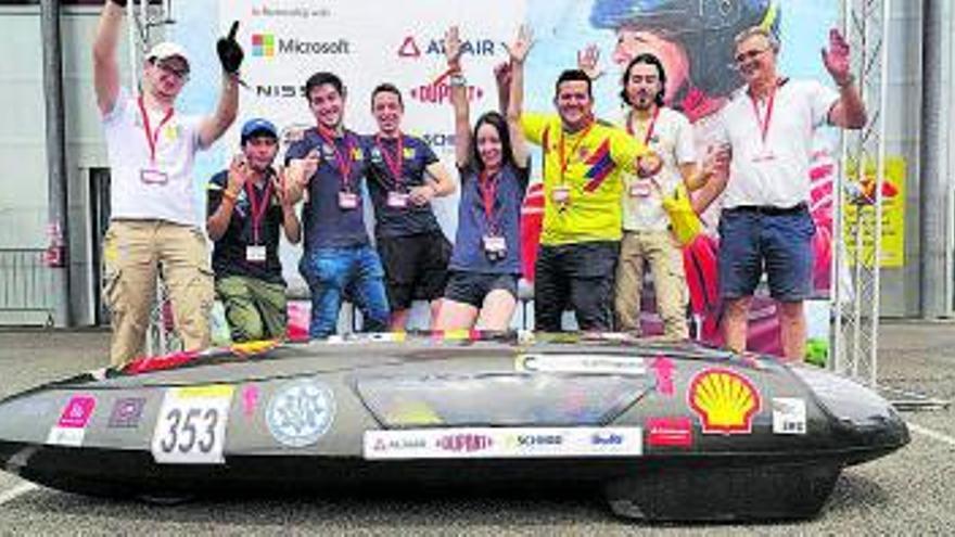 El equipo UPCT Solar Team, en Francia.  | UPCT