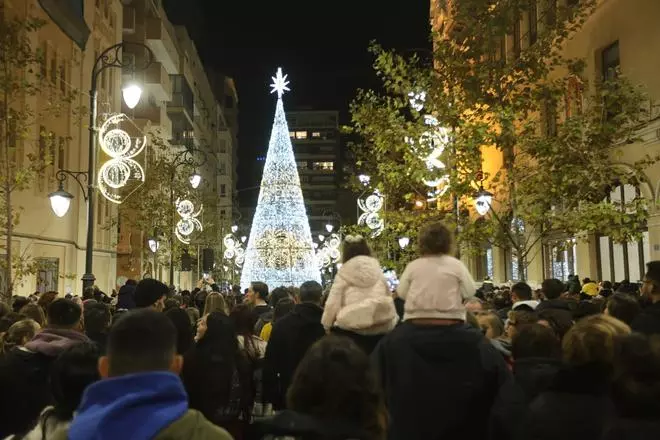 Encendido de las luces de Navidad en Alicante
