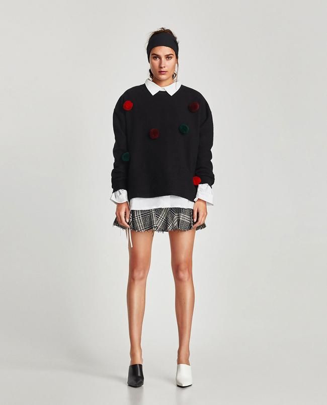Look de Zara con zapatos en dos colores