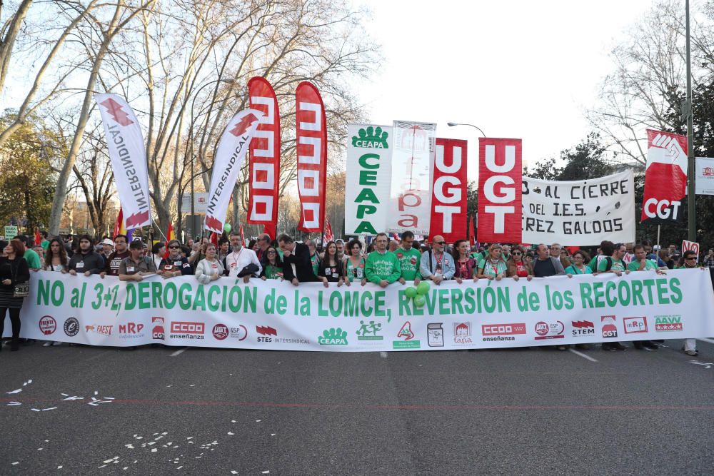 Manifestaciones en toda España contra la Lomce