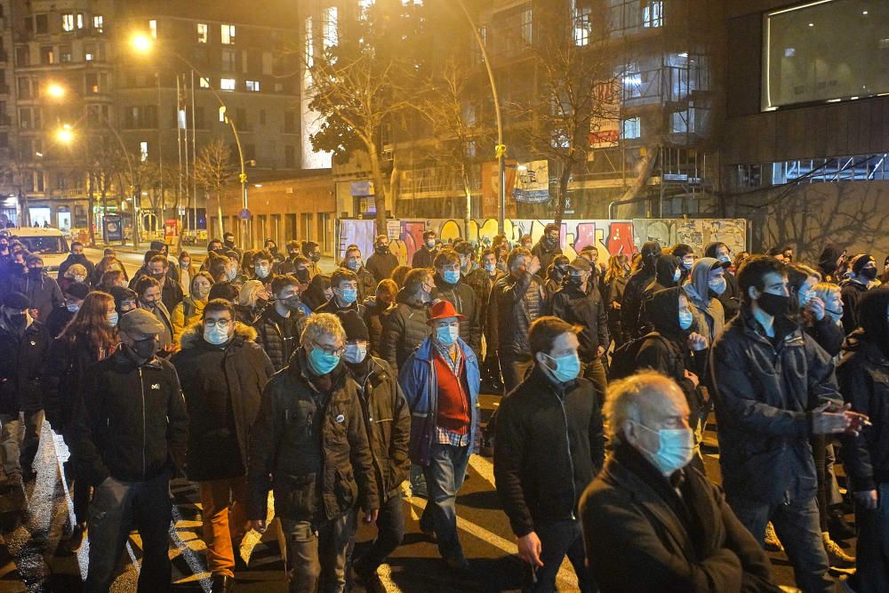 Nova manifestació per l'empresonament de Pablo Hasél a Girona