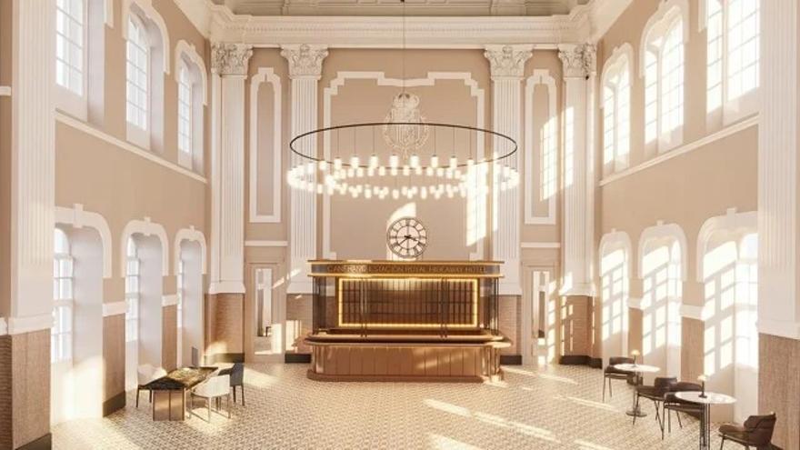 Lobby de l&#039;Hotel Canfranc Estació