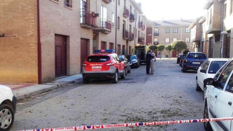 Un matrimonio y su hijo, muertos en Olite en un posible parricidio