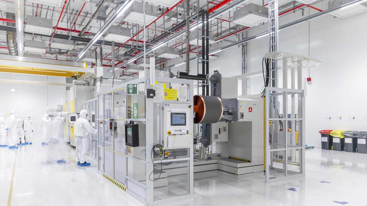 Proceso de producción en la gigafactoría alemana de PowerCo.