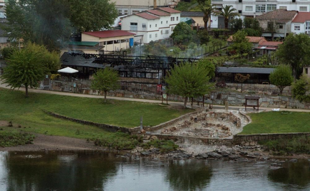 Incendio en A Chavasqueira: las termas de Ourense