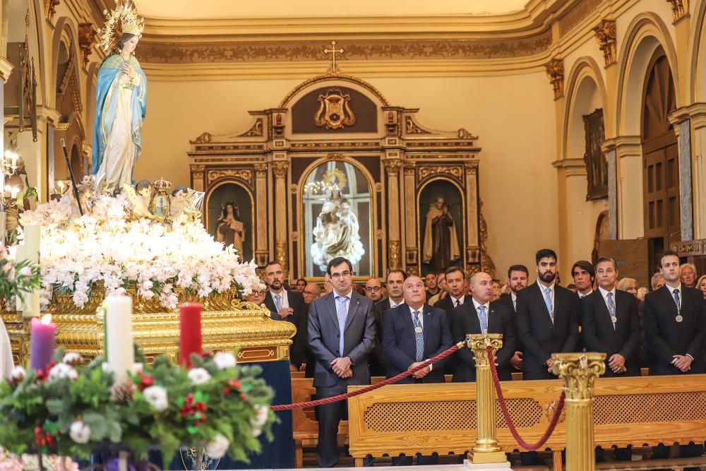 Las fiestas patronales culminan con la misa y procesión en honor a la Inmaculada Concepción en Torrevieja