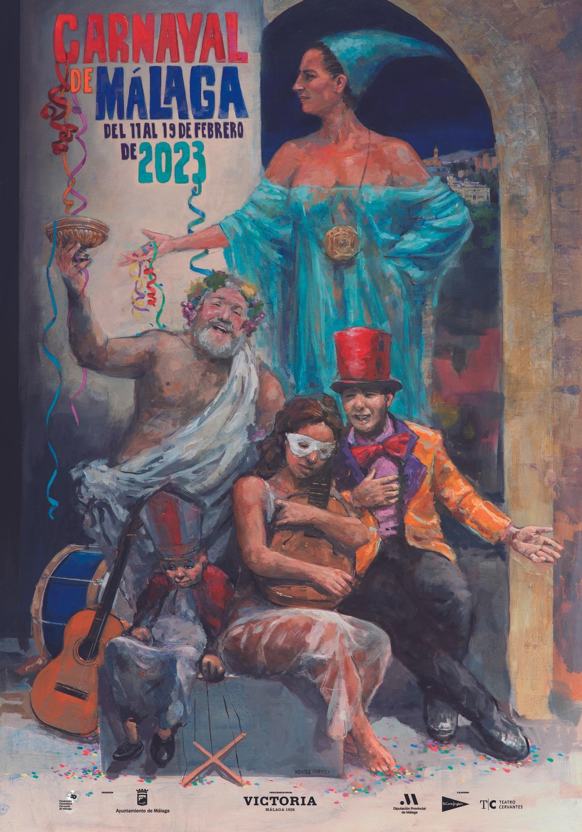 Cartel del Carnaval de Málaga de 2023