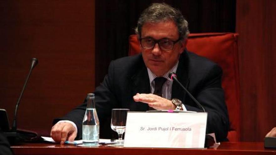 Jordi Pujol Ferrusola, declarant al Parlament de Catalunya.