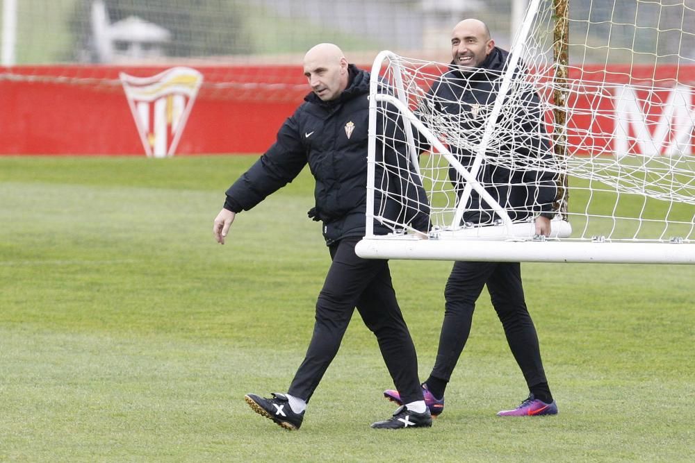 Entrenamiento del Sporting de Gijón