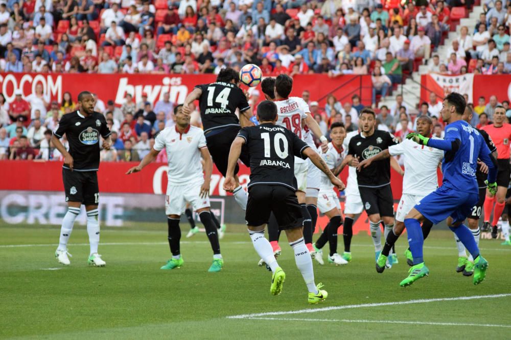 El Dépor cae ante el Sevilla en el Sánchez Pizjuán