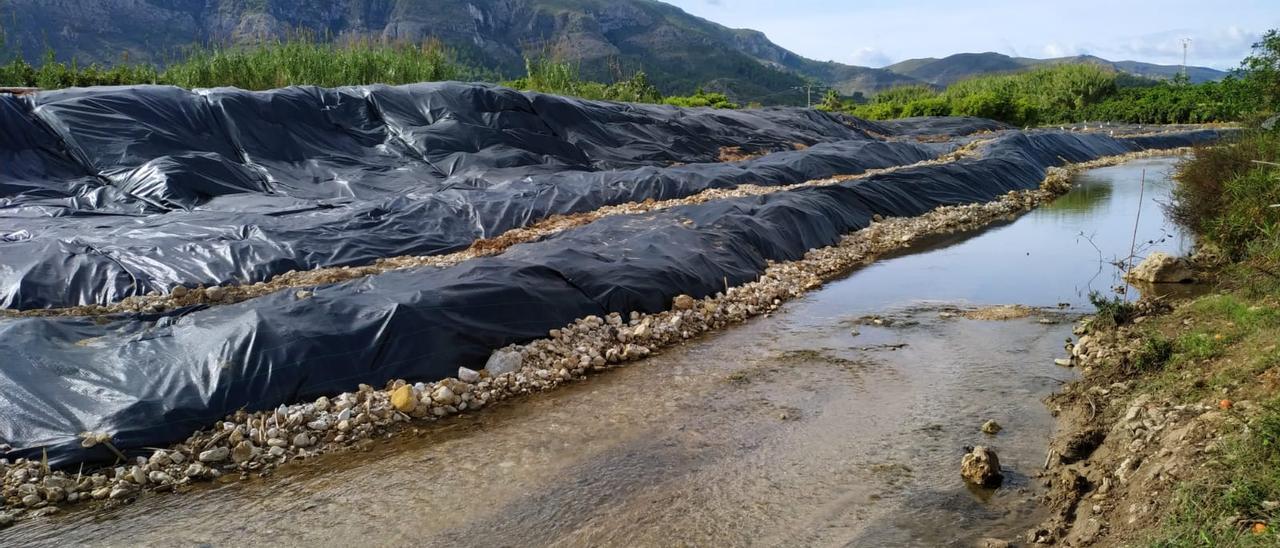 Obras de la CHJ en Benifairó de la Valldigna.