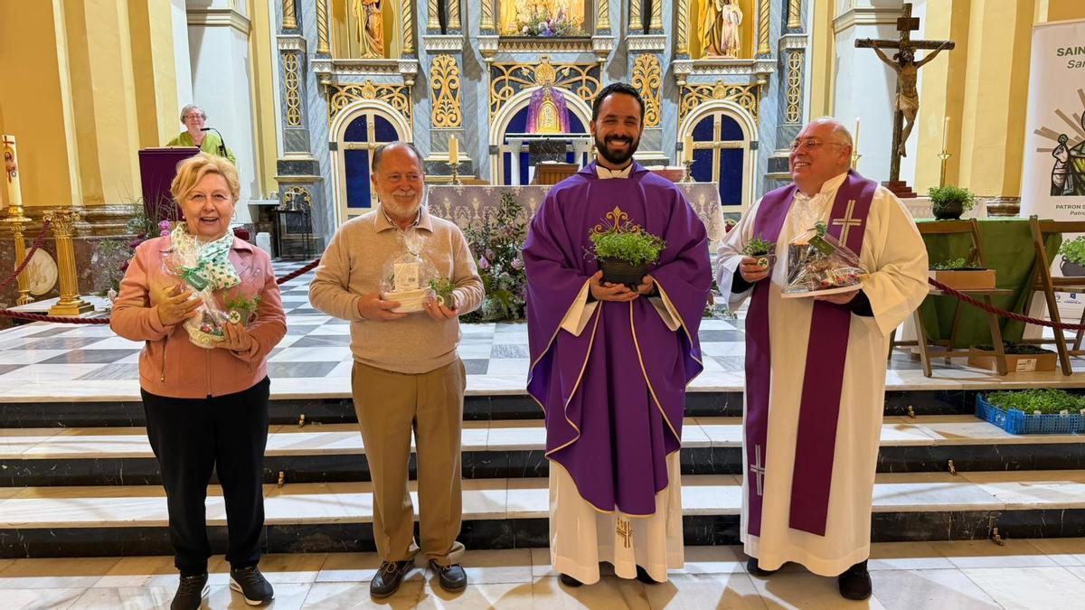 Un momento de la misa de San Patricio en Torrevieja