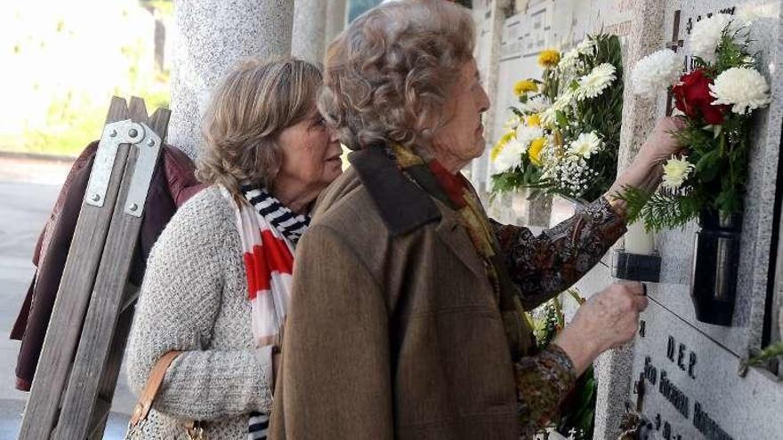 El recuerdo emocionado, el gran protagonista de la jornada. // R. V.