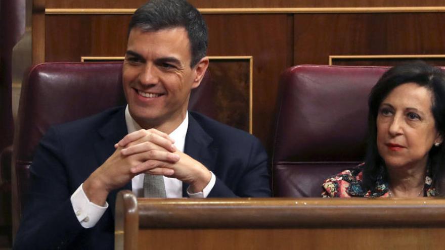 Pedro Sánchez i Margarita Robles