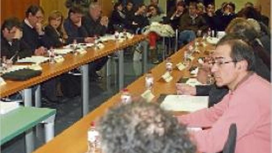 Els membres del Consell, dilluns, durant la reunió plenària a Puigcerdà