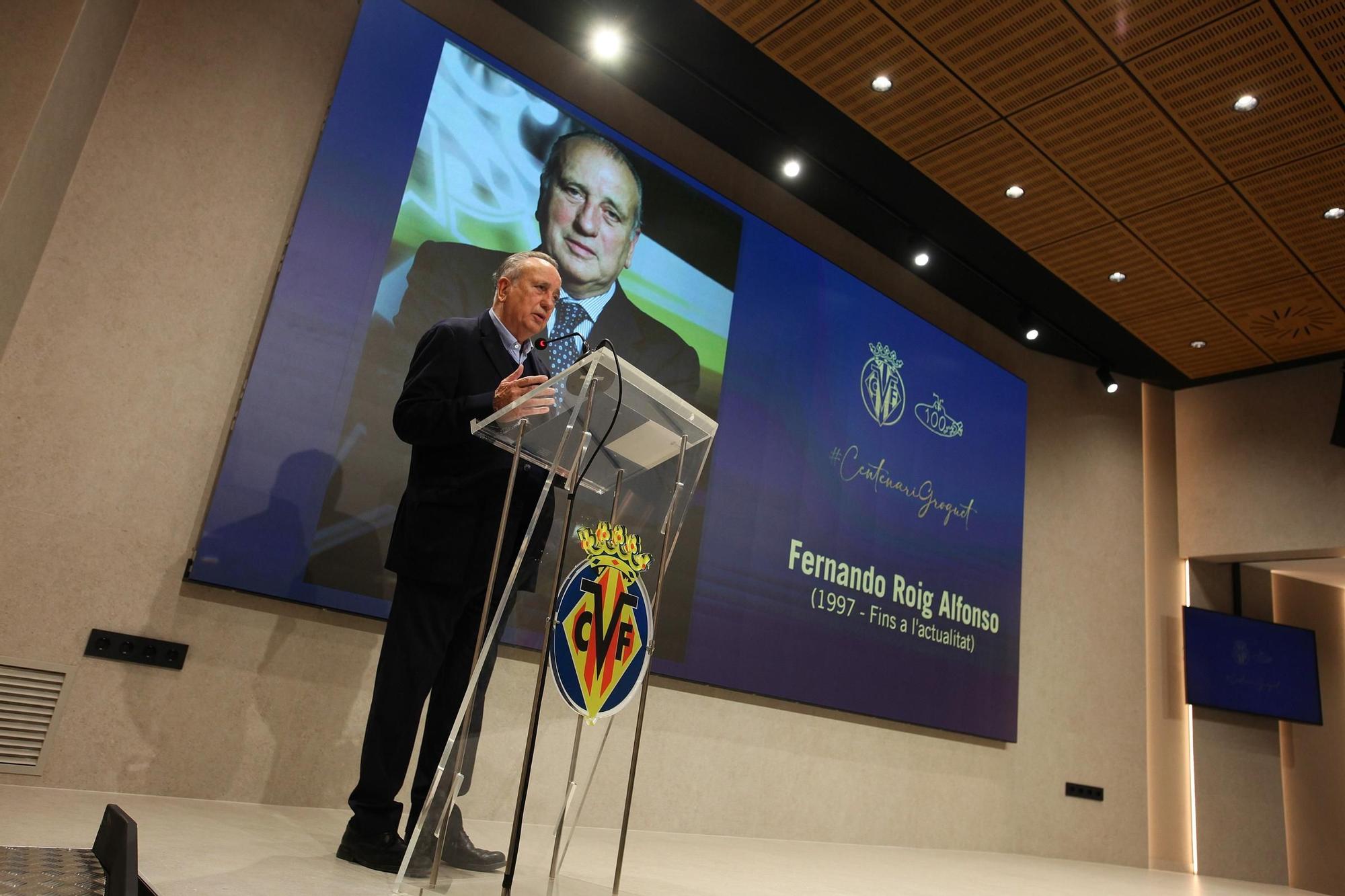 El homenaje a sus presidentes culmina los actos por el centenario del Villarreal