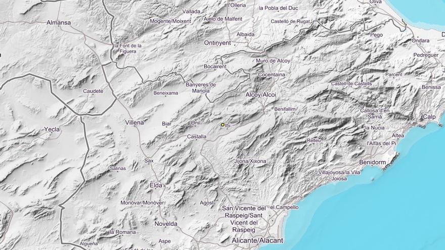 Un seísmo de 1,8 en Ibi.