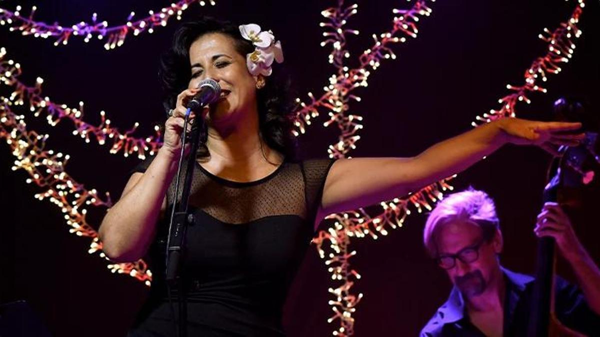 El trío musical Índigo Jazz durante una actuación