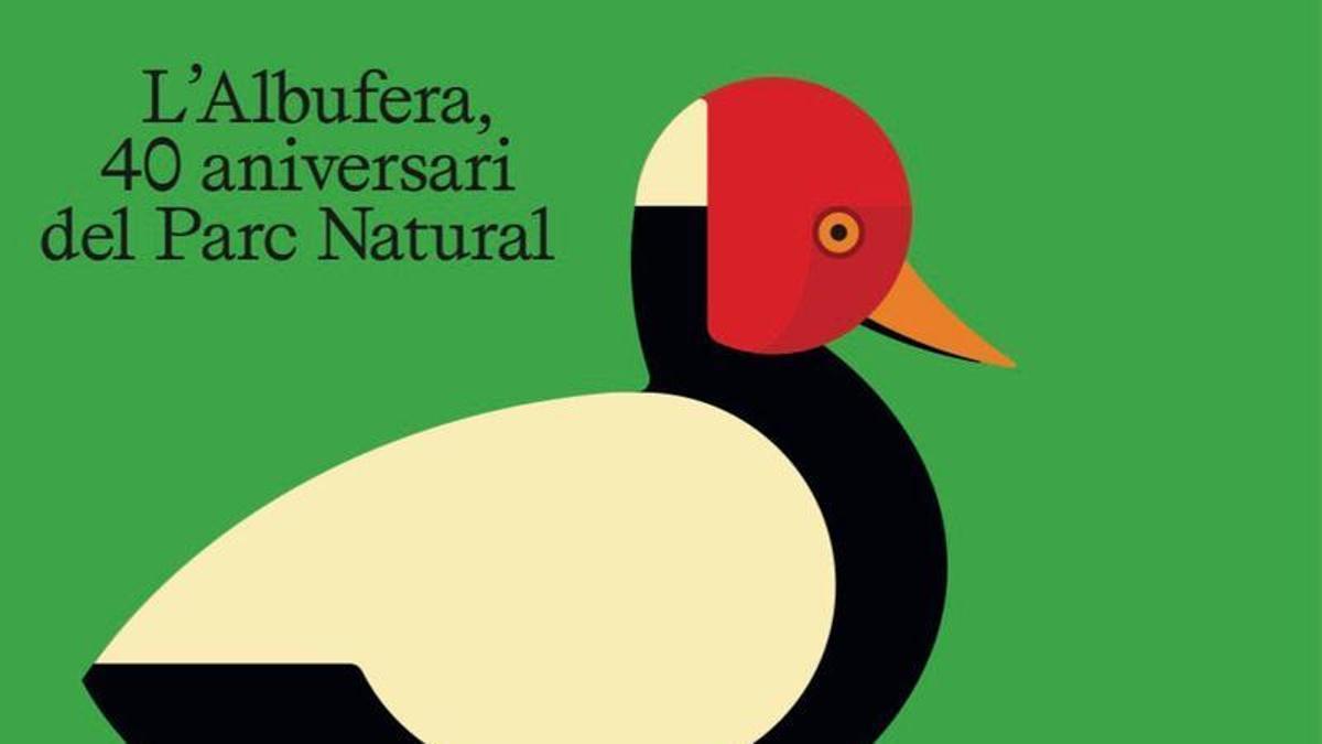 Cartel creado para la celebración del 40 aniversario de l'Albufera