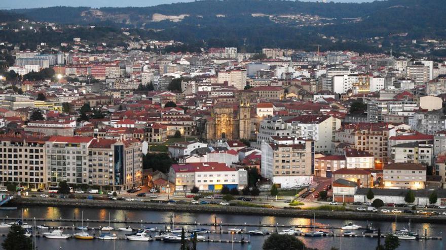 Vista del casco urbano de Pontevedra. | Gustavo Santos