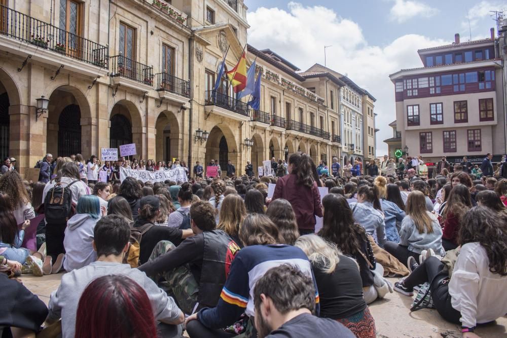 Manifestación en Oviedo.